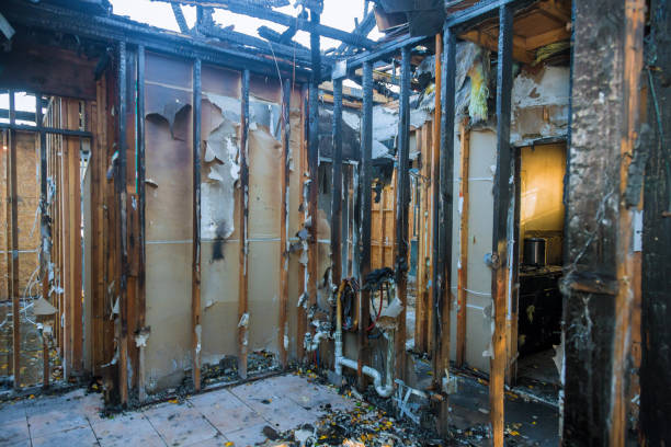 Professional Fire Damage Assessment technician working in Ashburn, VA